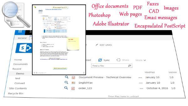 Windows 7 Websio docPreview for SharePoint 2010 1.9.3 full